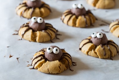 Chocolate PB Spider Cookies, from A Spicy Perspective