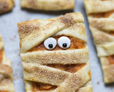 Mummy Pumpkin Cookies, from OMG Chocolate Desserts